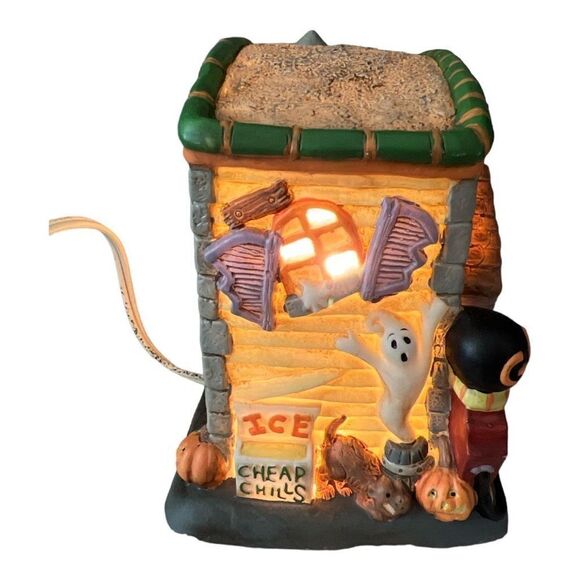 Creepy Hollow Midwest Creepy Skully's Light Up Gas Station Halloween Decor - Picture 2 of 6